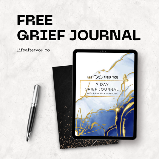 7 Day Grief Journal with prompts & 1 exercise